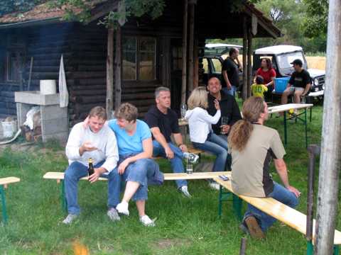 Gemtliches Abklingen der Geburtstagsfeier nach der Bootsfahrt und Strkung